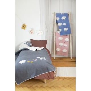 Maja pledd "farm life" 100x150