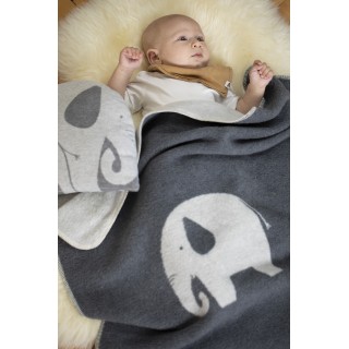 Maja pledd "elefants" 75x100