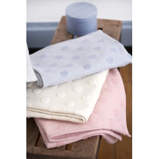 Riga pledd "dots allover" 70x90