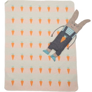 Pledd i dukke "bunny rabitt" 70x90