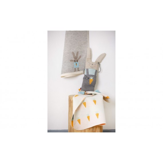 Pledd i dukke "bunny rabitt" 70x90