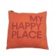 Putetrekk "My happy place", str 50x50