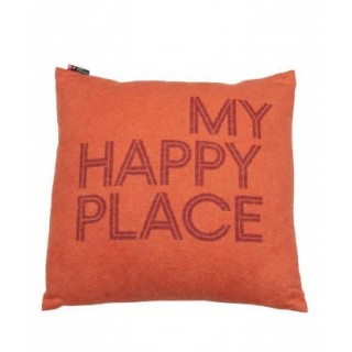 Putetrekk "My happy place", str 50x50