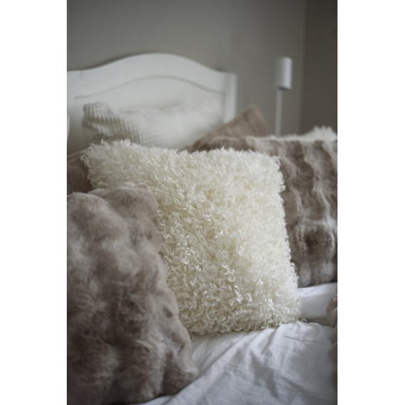 Wooly pute m/fyll, Light Beige