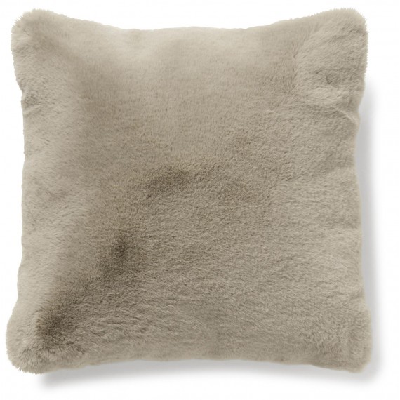 Fluffy cushion Taupe