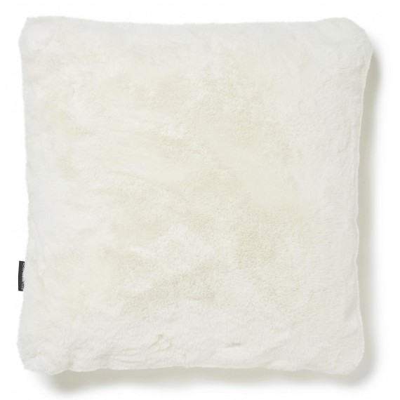 Fluffy cushion ivory