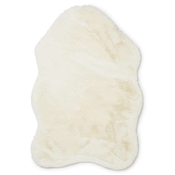 Fluffy rug ivory