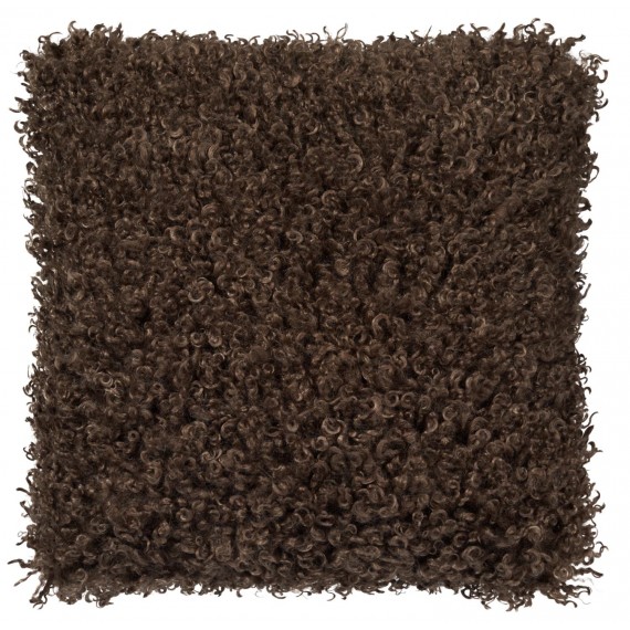 Wooly cushion brown