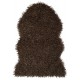 Wooly rug brown