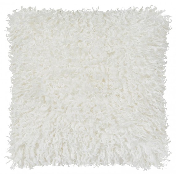 Wooly cushion ivory