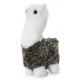 Curly Alpaca charcoal/white