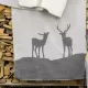 Savona "Silhouettes of stags", 150x200