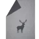 Luca pledd "Centered deer" Grey, str 140x200
