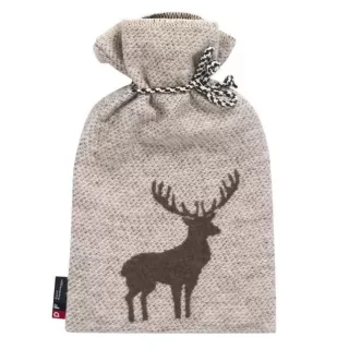 Varmeflaske Centered deer, grey, smoke 2L