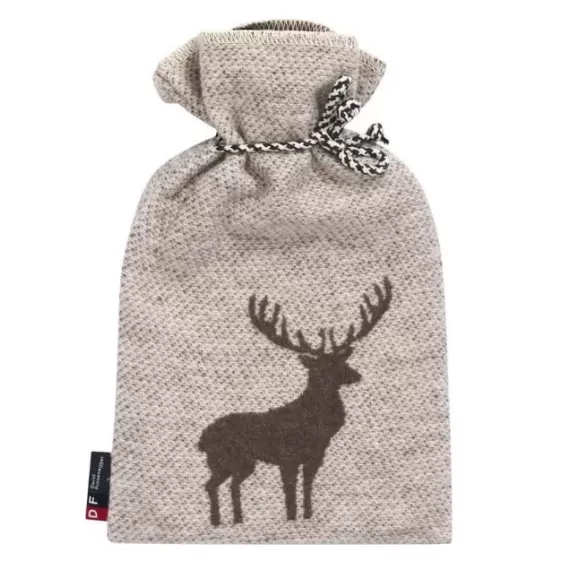 Varmeflaske Centered deer, grey, smoke 2L
