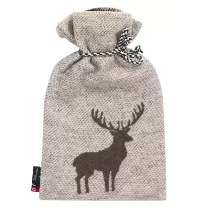 Varmeflaske Centered deer, grey, smoke 2L