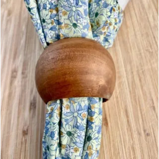 Serviettring i teak, art