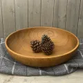 Teak lav bolle Ø38