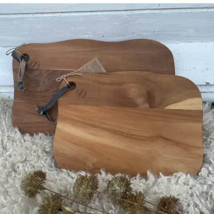 Skjærefjøl Teak, firkantet stor