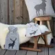 Varmeflaske Centered deer, grey, smoke 2L