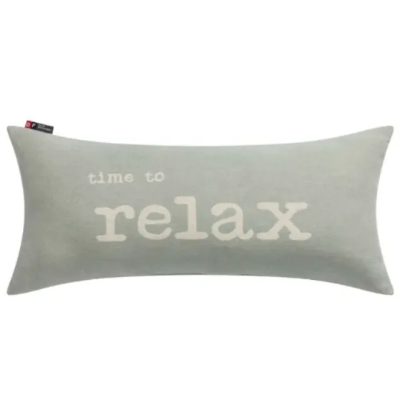Pute med fyll "Relax", lt green str 26x60