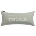 Pute med fyll "Relax", lt green str 26x60