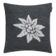Putetrekk "Edelweiss", grå str 40x40