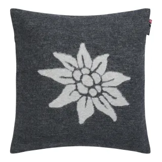 Putetrekk "Edelweiss", grå str 40x40