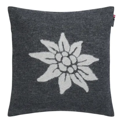 Putetrekk "Edelweiss", grå str 40x40
