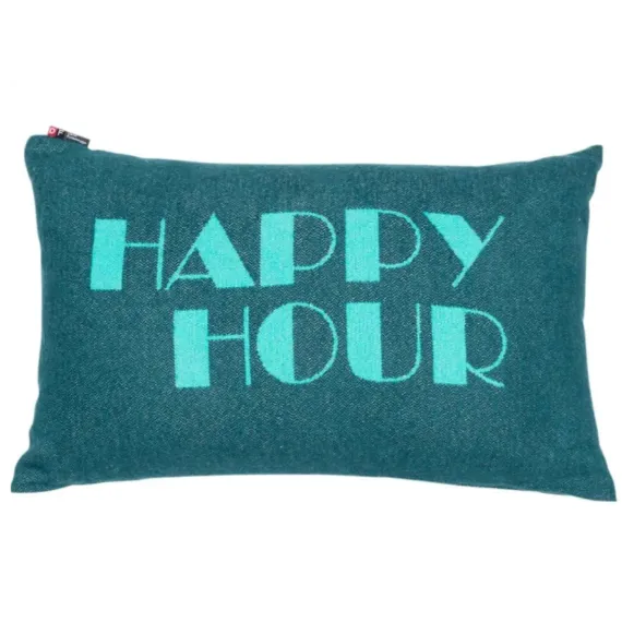 Putetrekk "Happy hour", grønn str 40x60