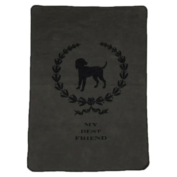 Hundepledd "My best friend", army str 70x90