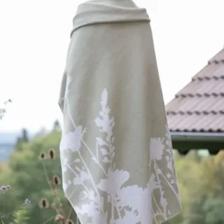 Silvretta pledd "Floral silhouette" str 140x200