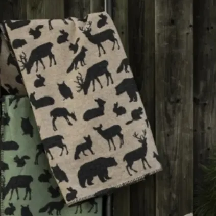 Sylt pledd "Forest Animals" 140x200