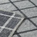 Silvretta pledd "Checks simple", grey str 140x200