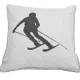 Putetrekk "Skier" grå 50x50
