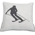 Putetrekk "Skier" grå 50x50