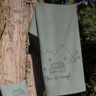 Silvretta pledd "Yes we camp", str 140x200
