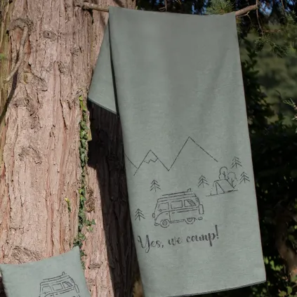 Silvretta pledd "Yes we camp", str 140x200