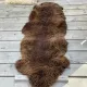 Dobbelt skinn , naturlig brun