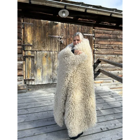 Wooly pledd, Beige
