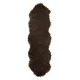 Wooly dobbel "skinnfelle", brun str 60x180