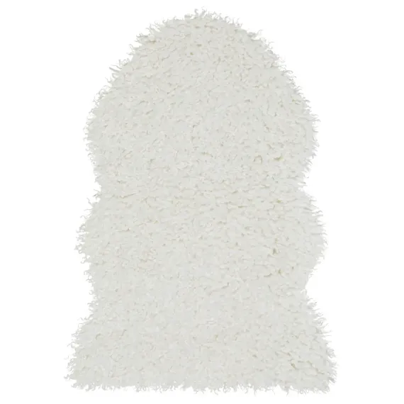 Wooly enkel "skinnfelle", Ivory str 60x90