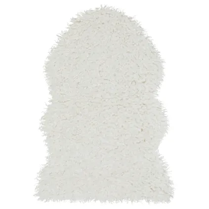 Wooly enkel "skinnfelle", Ivory str 60x90