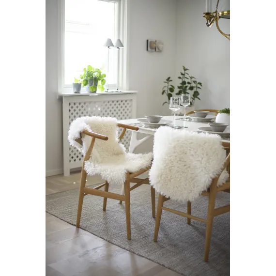 Wooly enkel "skinnfelle", Ivory str 60x90