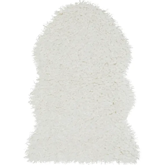 Wooly enkel "skinnfelle", Ivory str 60x90