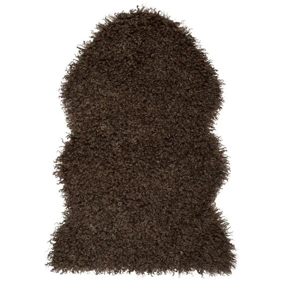 Wooly enkel "skinnfelle", Brown str 60x90