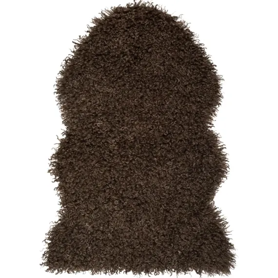 Wooly enkel "skinnfelle", Brown str 60x90
