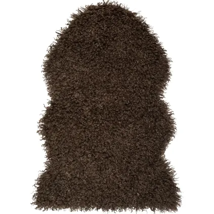 Wooly enkel "skinnfelle", Brown str 60x90