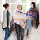 Design 9833, kommer i to farger: Brun og charcoal stripet