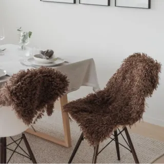 Wooly enkel "skinnfelle", Brown str 60x90